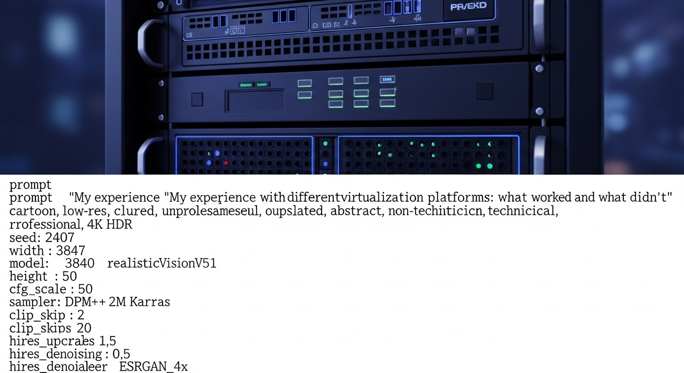 My experience with different virtualization platforms: what worked and what didn't Adventures: A Personal Technical Story