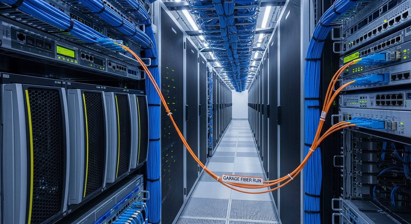 How I Finally Got Running fiber to my garage: drilling holes, pulling cables, and lessons learned Working in My Homelab