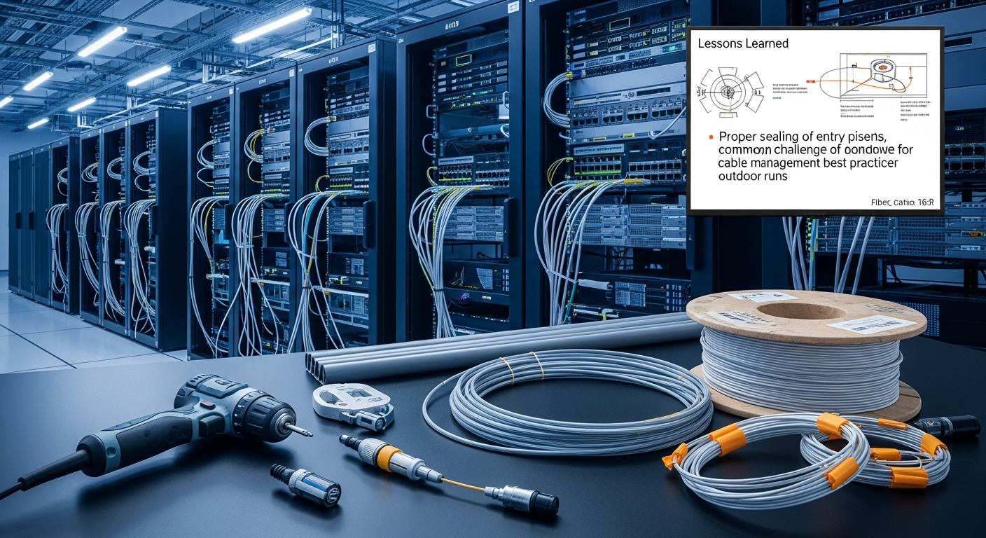 How I Finally Got Running fiber to my garage: drilling holes, pulling cables, and lessons learned Working in My Homelab