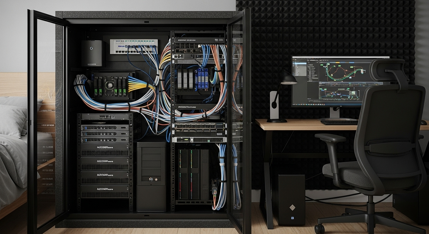 Building a Quiet Server Rack in My Bedroom (and Why My Partner Wasn't Happy)